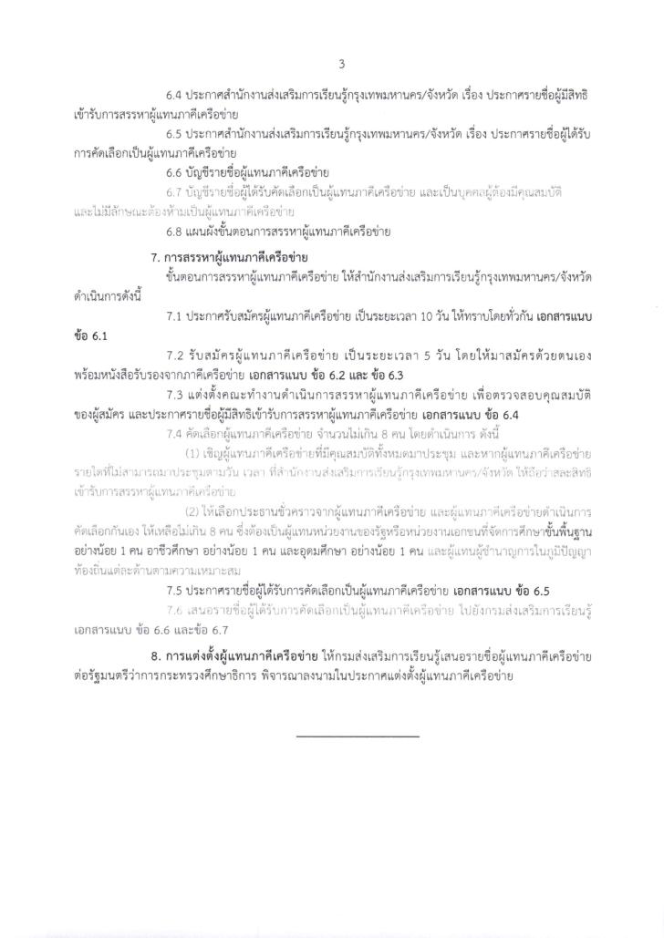 6. ประกาศ สรรหาผู้แทนภาคีเครือข่ายในคณะกรรมการส่งเสริมการเรียนรู้จังหวัดนครศรีธรรมราช